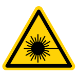 Pictogramme rayon laser